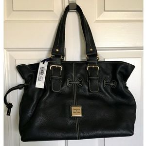 Dooney & Bourke Black Leather Medium Chiara Bag